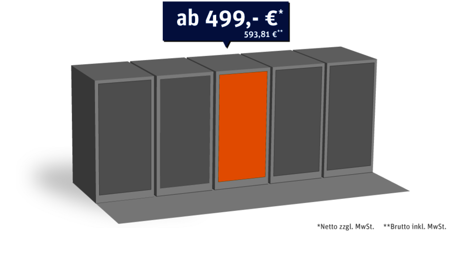 2D Grafik eines Private Racks