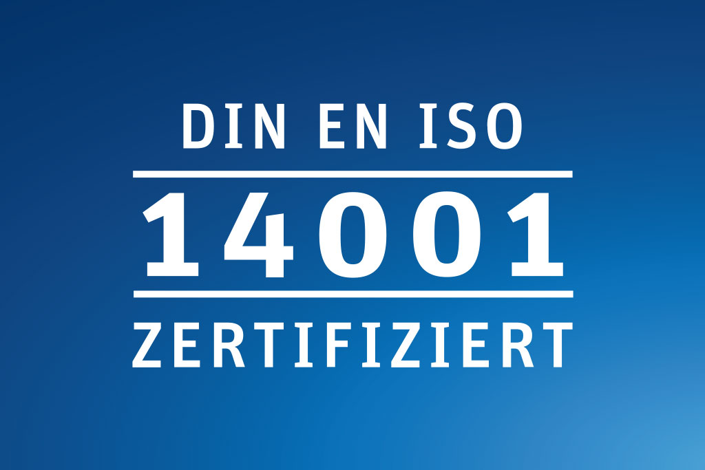 KAMP dokumentiert sei Umweltmanagement mit der Zeritfizierung nach DIN EN ISO 14001 